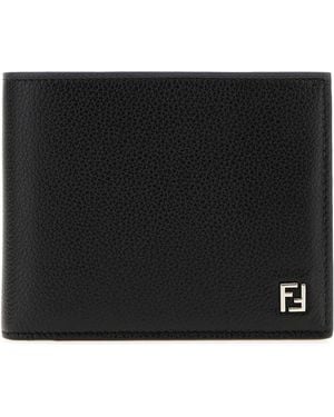 Fendi Leather Wallet - Black