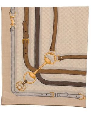Gucci Neutrals Scarves - Natural