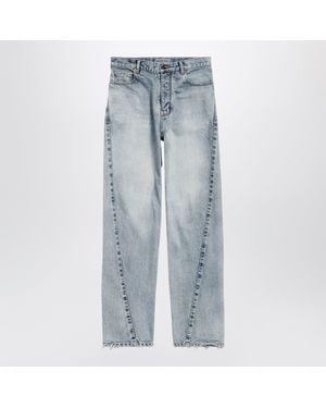 Balenciaga Twisted-Seam Jeans - Blue