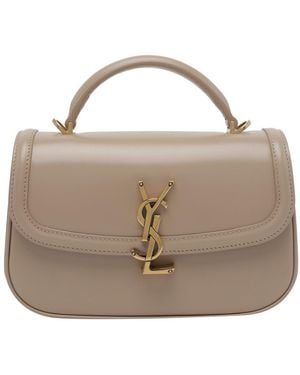 Saint Laurent Mini Solferino Shoulder Bag - Natural