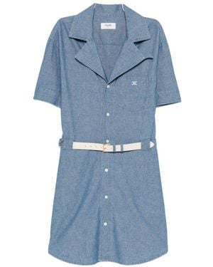 Celine Denim Cotton Dress - Blue