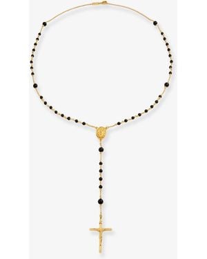 Dolce & Gabbana Dolce & Gabbana Brass Necklace With Cross - Multicolor
