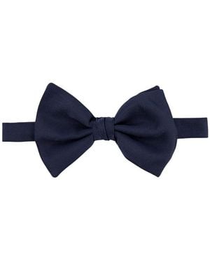 Giorgio Armani Silk Bow Tie - Blue