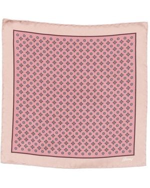 Brioni Silk Pocket Square - Pink
