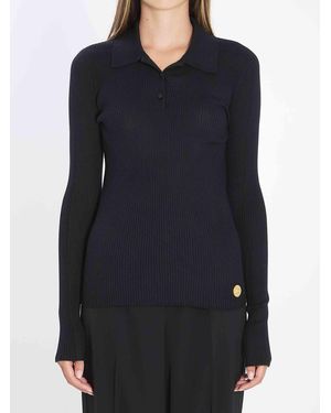 Dolce & Gabbana Dolce&Gabbana Long-Sleeve Polo Shirt - Blue