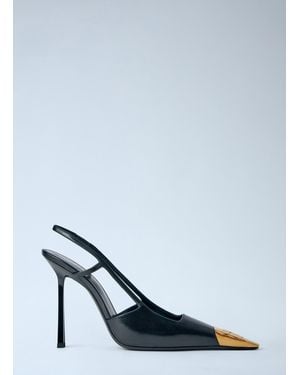 Saint Laurent Jeanne Slingback Pumps - Blue