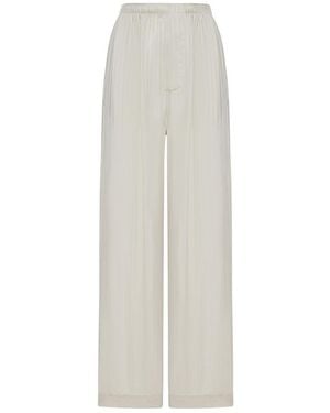 Balenciaga Wide Leg Pajama Pants - White
