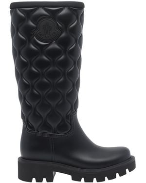 Moncler Kickstream High Rain Boots - Black