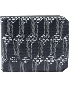AU DEPART Logo Bifold Wallet - Metallic