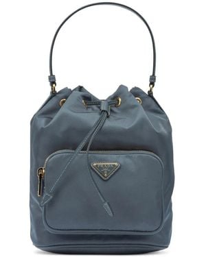 Prada Duet Bucket Bag - Blue