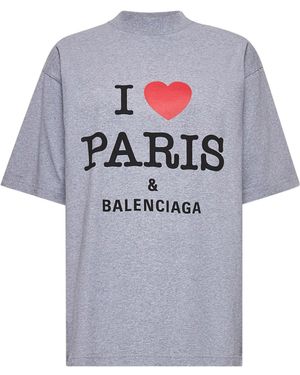 Balenciaga I Love Paris & T-Shirt Medium Fit in Black | Lyst
