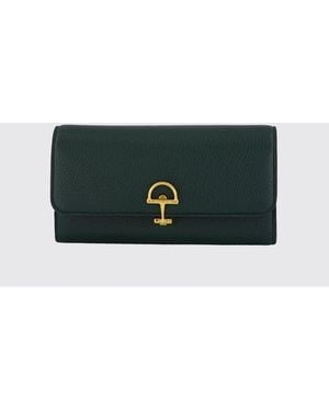 Gucci Softbit Hammered Leather Wallet - Green
