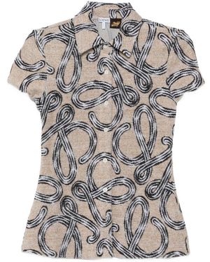 Loewe Paula's Ibiza Cotton Blend Printed Shirt - Gray