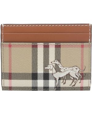Burberry Check Mates Cards Holder - Brown