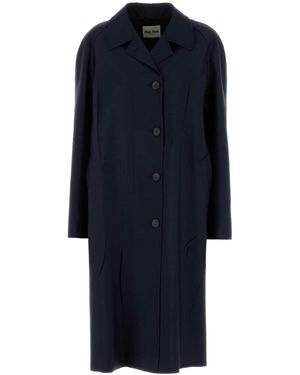 Vintage Mens MIU MIU Coat Jacket Wool Mohair Black Size 52