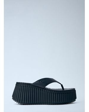 Chloé Chloã Nama Wedge Sandals - Blue