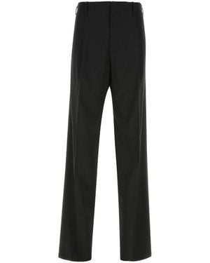 Versace Stretch Wool Pant - Black