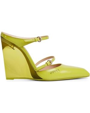 Gucci Wedge Sandal - Yellow