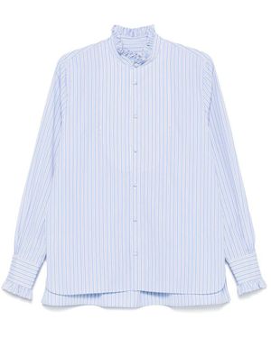 Valentino Striped Cotton Shirt - White