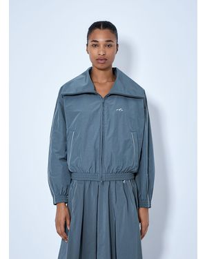 Balenciaga High Collar Tracksuit Jacket - Blue