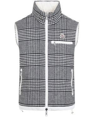 Moncler Gienah Reversible Down Vest - Gray