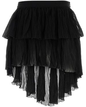 Blumarine Crepe Mini Skirt - Black