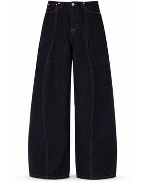 Sportmax Low Waist Over Pants - Blue