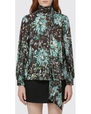 Gucci Floral Print Silk Twill Shirt - Green