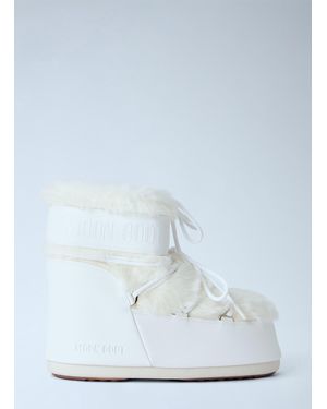 Moon Boot Icon Low Faux Fur Boots - Blue