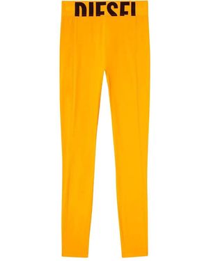 DIESEL Adeline-D-Pop Logo Pants - Yellow