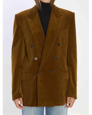 Saint Laurent Corduroy Jacket - Brown