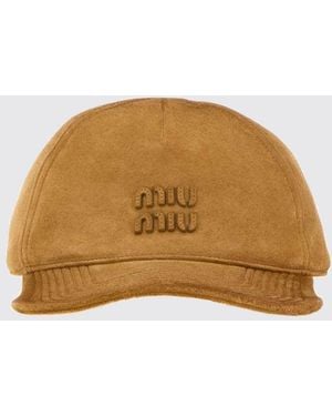 Miu Miu Hat Honey - Brown