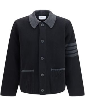 Thom Browne 4-Bar Cotton Piqué Jacket - Blue