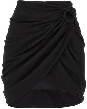 Isabel Marant 'Sabrina' Skirt With Asymmetrical Draping - Black
