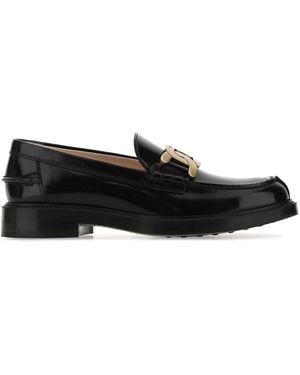 Tod's Leather Loafers - Black