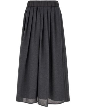 Peserico Skirt With Elastic - Gray