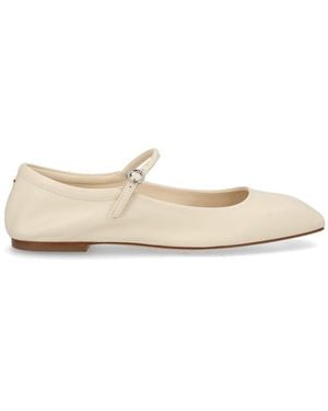 Aeyde Betty Leather Ballet Flats - Natural