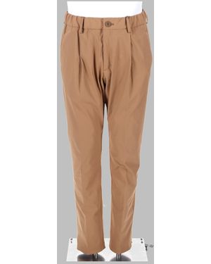 Herno Pleated Straight-Leg Pants - Natural