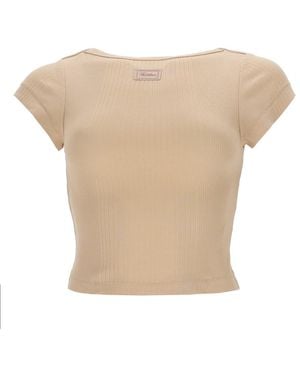 Jean Paul Gaultier Top With Logo Patch - White