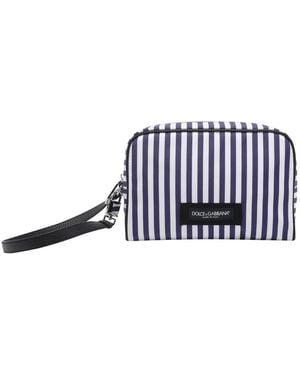 Dolce & Gabbana Dolce&Gabbana Striped Handbag - Blue