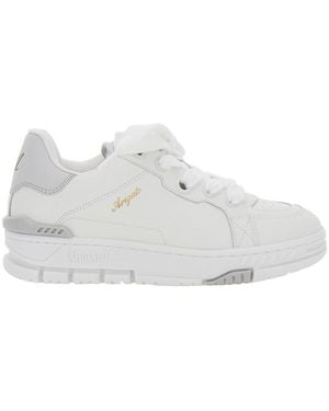 Axel Arigato 'Area Haze' And Low Top Sneakers With Laminated Leather - White