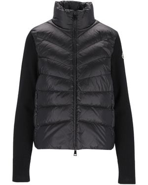 Moncler Padded Cardigan - Black
