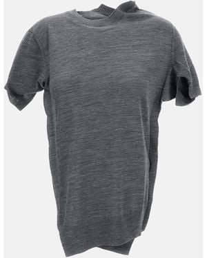 Junya Watanabe Fine Wool T-Shirt - Gray