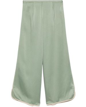 forte_forte Cropped Pants - Green