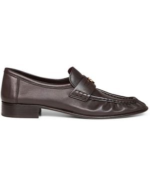 Chloé Chloé Chocolate Soft Lambskin Leather Letti Loafers - White