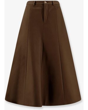 Celine Cotton Skirt - Brown