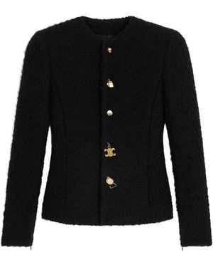 Celine Nattã Cashmere And Wool Jacket - Black