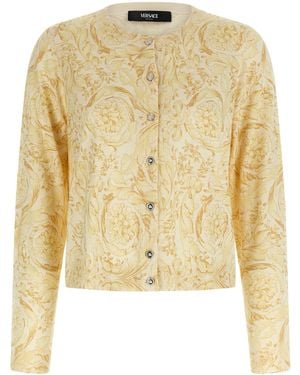 Versace Barocco 92 Cardigan - Metallic