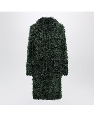 Prada Emerald Fur Coat - Green