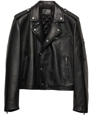 Prada Leather Jacket - Black